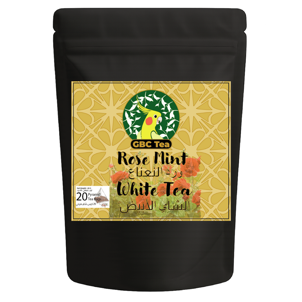 Rose Mint White Tea | 20 Pyramid Tea Bags