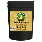 Peach Ginger Black Tea | 20 Pyramid Tea bags