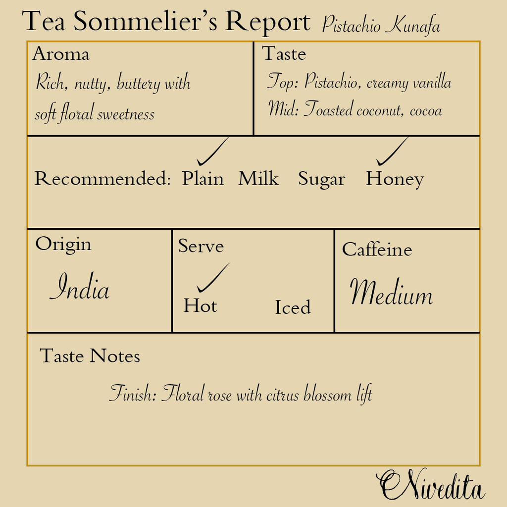 Pistachio Kunafa Tea |Oolong Tea | 50g Loose Leaf Tea