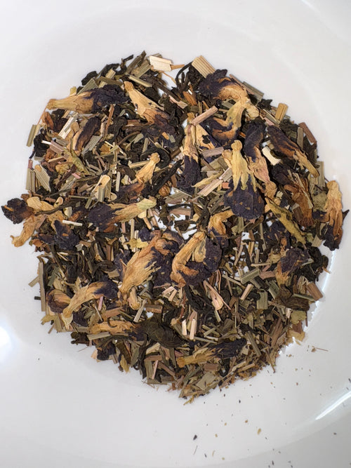 Blue Pea Lemongrass Green Tea | 20 pyramid Tea bags